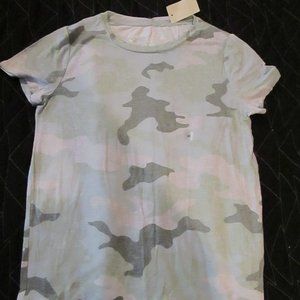 NEW NWT SERIOUSLY SOFT AERO PERFECT CREW LIGHT CAMO SHORT SLEEVE WOMENS XS SHIRT